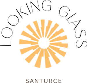 logo of The Looking Glass Hotel.