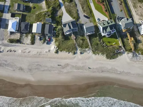 image of oceanfront beach houses.